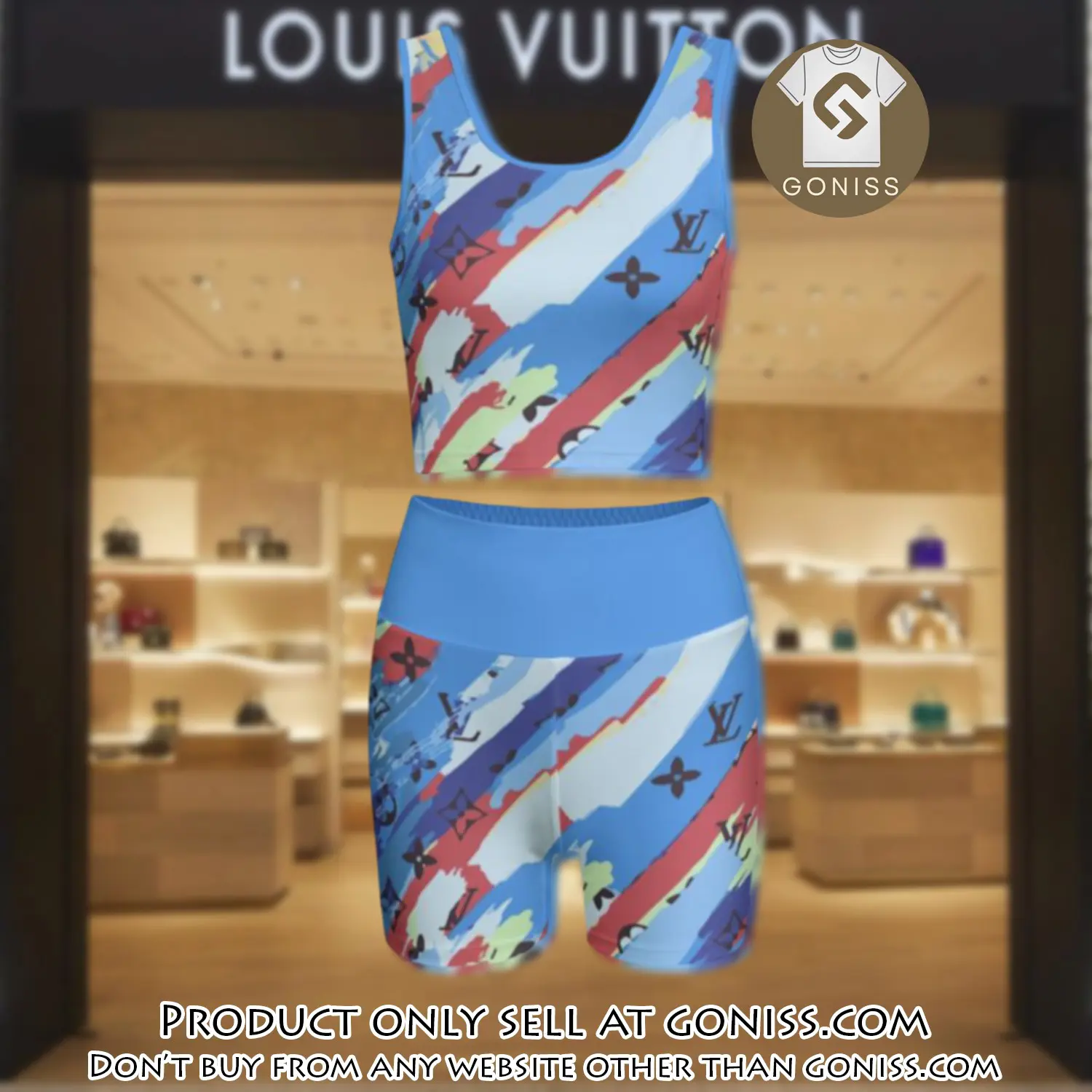 Louis vuitton summer women sport bra yoga set running outfit sby1025 gn1151358